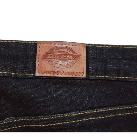Dickies Women’s Blue Wash Denim Straight Leg Jeans - Size 16R - Picture 7 of 12
